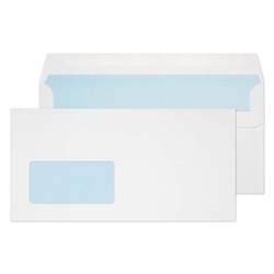 Blake Purely Everyday White Window Self Seal Wallet 121x235mm 90Gm2 Pack 1000 Code 16884 3P