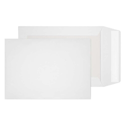 Blake Purely Packaging White Superseal Board Back Pocket 229x162mm 120Gm2 Pack 125 Code 5111 3P