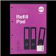 Rhino Refill Pad 5mm Square Headbound A4 80 Leaves Pack of 6 HAQ 3P