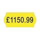 Avery Dennison Single-Line Price Marking Label Yellow 12x26mm (Pack of 15000) YR1226