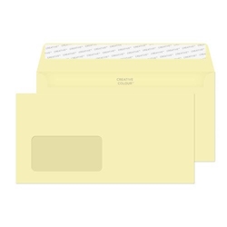 Blake Creative Colour Clotted Cream Window Superseal Wallet 114x229mm 120Gm2 Pack 500 Code 253W 3P