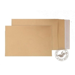 Blake Purely Packaging Manilla Superseal Gusset Pocket 324x229x25mm 130G PK120 Code 1991/10 Pr 3P