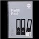 Rhino Varsity Refill Pad 8mm Ruled Margin Sidebound A4 200 Leaves Pack of 5 V4DCFM 3P