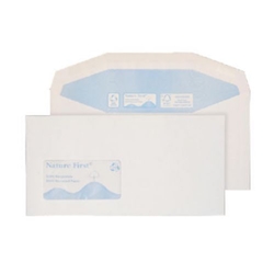 Blake Purely Environmental White Window Gummed Mailer 114x235mm 90Gm2 Pack 1000 Code Rn0016 3P