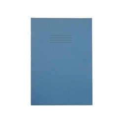 Rhino Exercise Book 8mm Ruled Margin A4 Light Blue 64 Page Pack of 50 Ex67727-5 3P