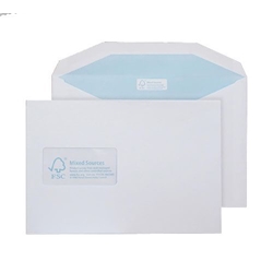 Blake Purely Environmental High White Window Gummed Mailer 162x229mm 90Gm2 Pack 500 Code FSC378 3P
