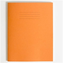 Rhino Exercise Book 8mm Ruled Margin 230x180mm Orange 120 Page Pack of 100 Ex658122 3P