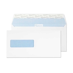 Blake Premium Office Ultra White Wove Window Superseal Wallet 110x220mm 120G PK500 Code 32286Nr 3P