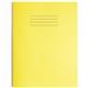 Rhino Exercise Book 8mm Ruled Margin 230x180mm Yellow 80 Page Pack of 100 Ex554148 3P