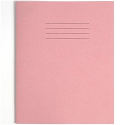 Rhino Exercise Book Blank 205x165mm Pink 48 Page Pack of 100 Ex34224 3P