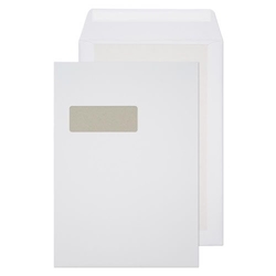 Blake Purely Packaging White Window Superseal Board Back Pocket 324x229mm 150G PK125 Code 12901 3P