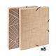 Exacompta Eterneco Cardboard Box File 40mm Assorted (Pack of 8) 59447E