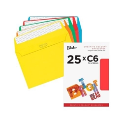 Blake Creative Colour Assorted Superseal Wallet 114x162mm 120Gm2 Pack 25 Code 15123 3P