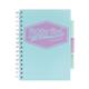 Pukka Pad A5 Wirebound Polypropylene Cover Project Book Ruled 200 Pages Pastel Blue/Pink/Mint (Pack 3) - 8631-PST
