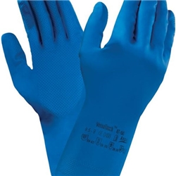 Ansell Versatouch 87-195 Latex Gloves 1Pr Blue XL AN87-195XL