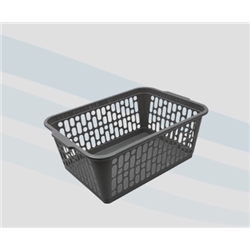 Plastic Baskets Small  25X16X6.5Cm - Grey DB1-GREY