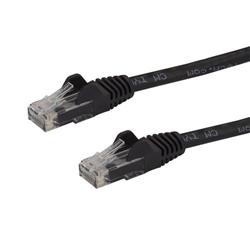 StarTech.com 7.5m CAT6 Black GbE RJ45 UTP Patch Cable