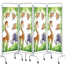 Sunflower 4 Panel Privacy Screen in Beige