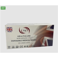 Medical Masks W/Loops 3Ply Type 2 R TYPE2R