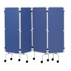 Four Panel Ward Screen White (Frame Only)