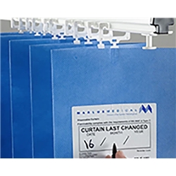 1.8M FAST-FIT ANTI-BAC Curtains 1950 - Pastel Blue -SINGLE