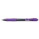 Pilot G-207 Retractable Gel Rollerball Pen 0.7mm Tip 0.39mm Line Violet (Pack 12) - 41101208