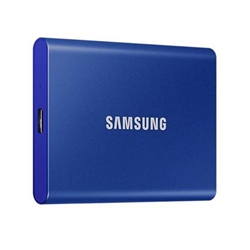 Samsung 500GB T7 USB C Portable Blue External Solid State Drive