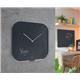 Leitz Cosy Silent Glass Wall Clock Velvet Grey 90170089