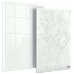 Nobo Glass Mini Whiteboard Notepads 230x152mm White (Pack 2) 1915601