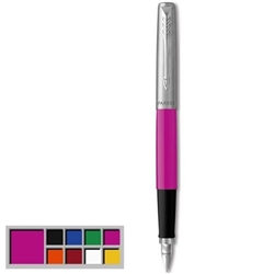 Parker Jotter Fountain Pen Magenta/Stainless Steel Barrel Blue and Black Ink - 2096860