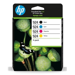 HP 924 CMYK Original Ink Cartridge 4-Pack