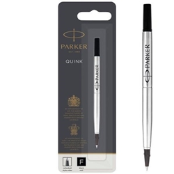 Parker Quink Rollerball Refill for Rollerball Pens Fine Black (Single Refill) - 1950321