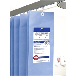 7.2M UNI-GLIDE ANTI-BAC Curtains 1950 - Pastel Blue - SINGLE