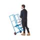 Climb-It Loading Step 2 Tread Open Back Powder Coated Blue SLS02P