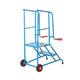 Climb-It Loading Step 2 Tread Open Back Powder Coated Blue SLS02P