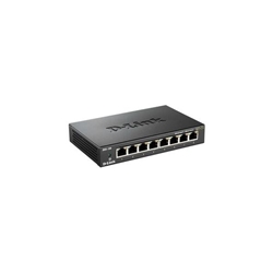 D Link DES 108 8 Port Gigabit Ethernet Unamanaged Metal Housing Desktop Switch