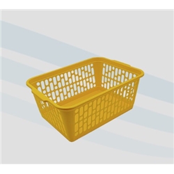 Plastic Baskets Small  25X16X6.5Cm - Yellow DB1-YELLOW