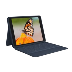 Logitech Rugged Combo 3 Classic Blue Smart Connector QZERTY UK English Keyboard Folio Case