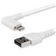 StarTech.com 2m White Angled Lightning to USB Cable