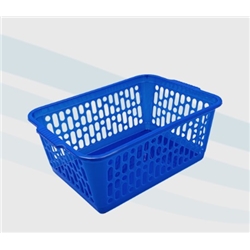 Plastic Baskets Medium  30X20X11Cm-Pri/ Blue DB2-ROYAL