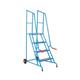 Climb-It Loading Step 4 Tread Open Back Powder Coated Blue SLS04P