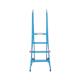 Climb-It Loading Step 4 Tread Open Back Powder Coated Blue SLS04P