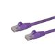 StarTech.com 0.5m Purple Snagless Cat6 Patch Cable