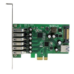 StarTech.com 7 Port PCI Express USB 3.0 Card UASP