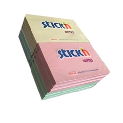 ValueX Stickn Notes 76x127mm 100 Sheets Pastel Colours (Pack 12) 21330
