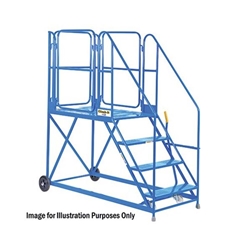 Climb-It Work Platform Easy Slope 1200mm Platform 3 Tread Blue AHWPE1203BL