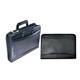 Collins A4 Conference Folder with Retractable Handles Leather Look Black BT001 - 810226