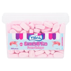 Vidal Sweets R' Fun Foam Shrimps 300 Pieces 840g