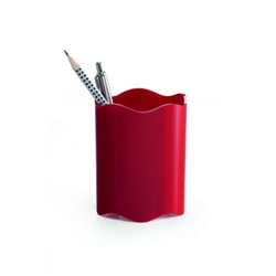 Durable TREND Pen Pot & Pencil Holder for Desk Organisation Red - 1701235080