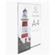Exacompta Wall Sign Holder A4 Portrait Office Clear Acrylic 84858HD
